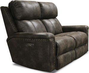 England Furniture EZ Motion Double Reclining Loveseat with Nailhead Trim