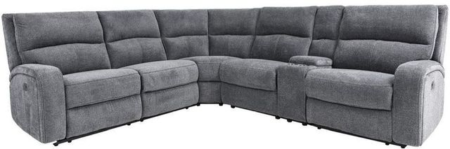 Cheers Man Wah Polarice 6-Piece Bizmark Grey Sectional Sofa Set ...