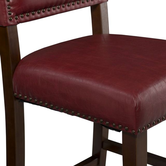 Linon Brook Red Counter Height Stool-2