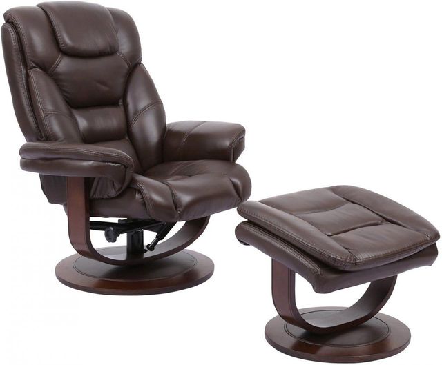 Parker House® Monarch Robust Manual Reclining Swivel Chair and Ottoman-0