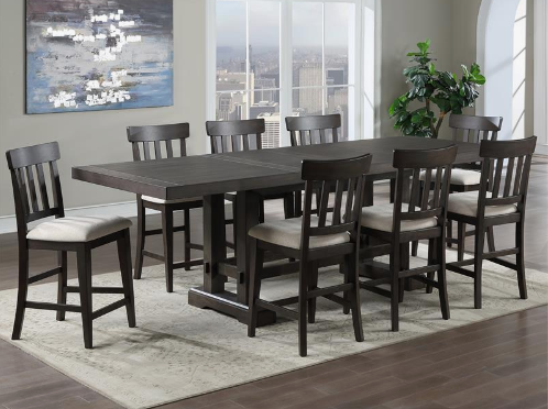 Wine 9 Piece Dining Set (Counter Height)-0