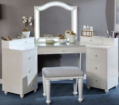 Furniture of America® Tracie Luminous White Vanity Set