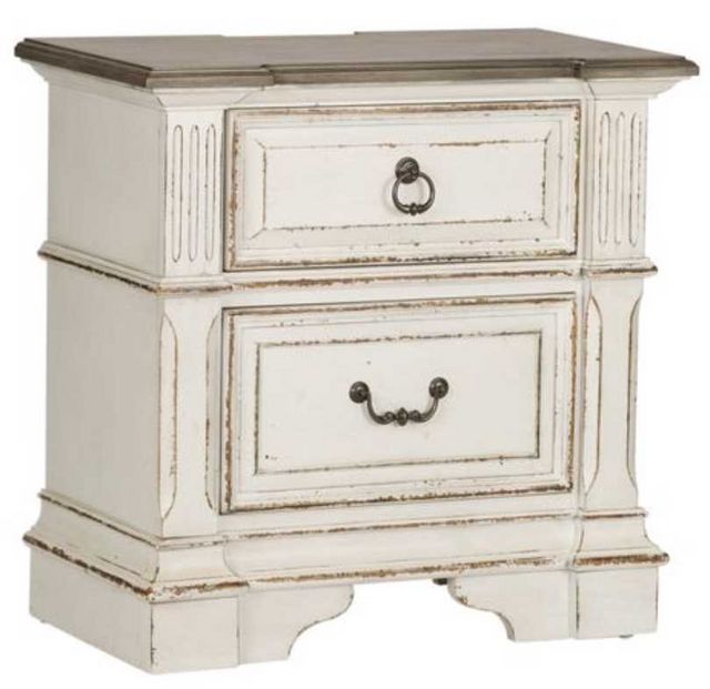 Liberty Abbey Park Antique White Nightstand-0