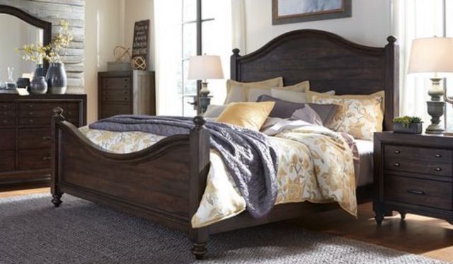 Liberty Catawba Hills Bedroom King Poster Bed, Dresser, Mirror, Chest, and Night Stand Collection-0
