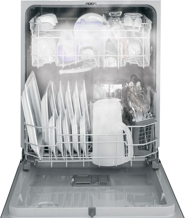 GE® 24" White Built In Dishwasher-2