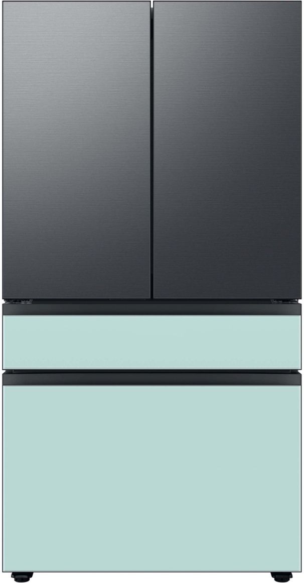 Samsung Bespoke 36" Morning Blue Glass French Door Refrigerator Middle Panel 11