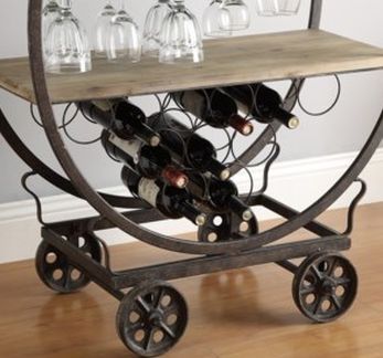 Crestview Collection Wine Rack Cart 1