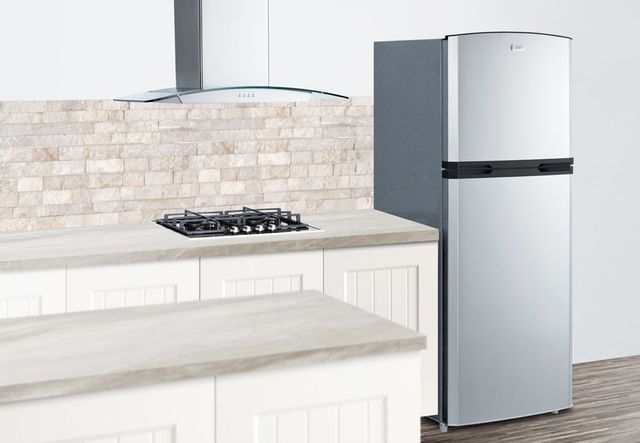 Summit® 12.9 Cu. Ft. Stainless Steel Counter Depth Top Freezer Refrigerator 4
