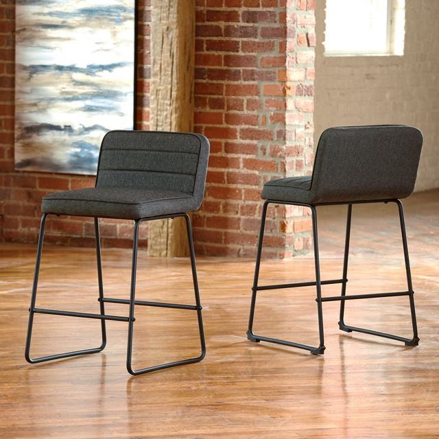 Signature Design by Ashley® Nerison Gray Counter Height Stool 4