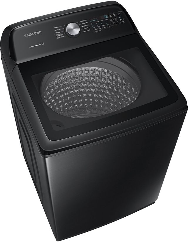 Samsung 5 0 Cu Ft Brushed Black Top Load Washer Wayne s Appliance 