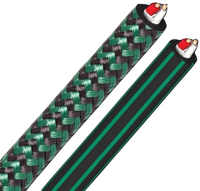 AudioQuest® Chicago Black and Green 328 FT (100 m) Analog Interconnect Bulk Wire