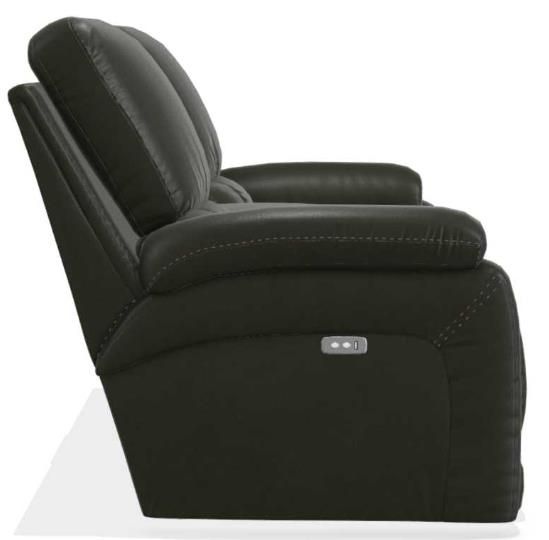 La-Z-Boy® Greyson Ice Leather Power Reclining Loveseat with Console 16