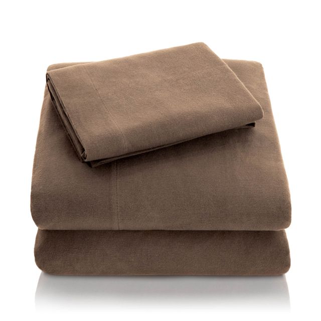 Malouf® Woven™ Portuguese Flannel Oatmeal Queen Pillowcase 5