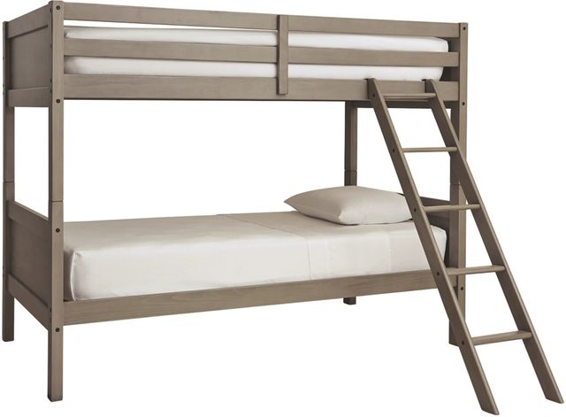 Signature Design by Ashley® Lettner Light Gray Twin/Twin Bunk Bed w/Ladder-0