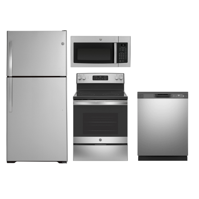 GE 4 Piece Stainless Steel Kitchen Package-0