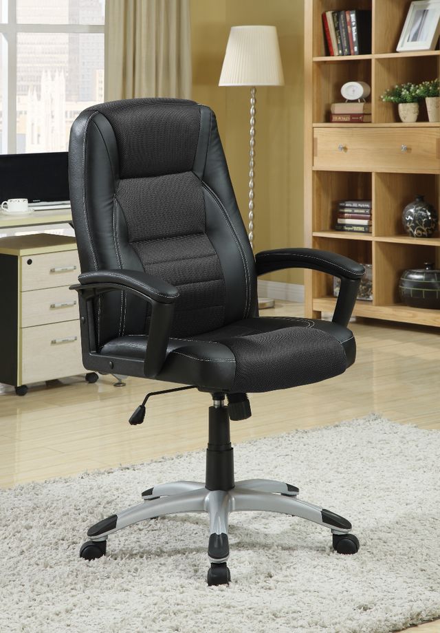 Coaster® Dione Black Adjustable Height Office Chair-1