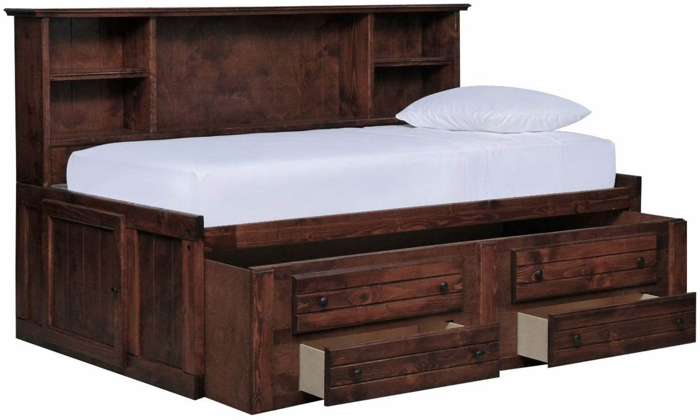 Trendwood Inc. Sedona Cheyenne Cocoa Full Youth Bed with Underdresser
