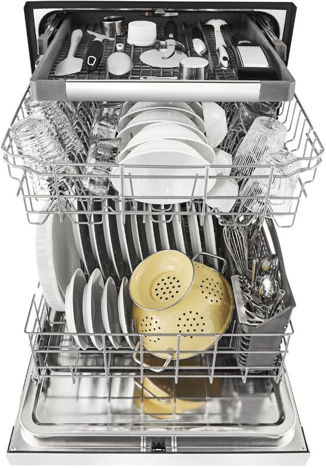 Whirlpool® Monochromatic Stainless Steel Built In Dishwasher 7