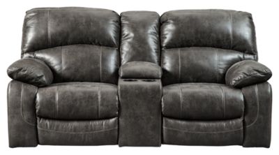 Signature Design by Ashley® Dunwell Steel Power Reclining Loveseat with Console and Adjustable Headrest 17