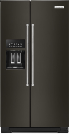 KitchenAid® 19.9 Cu. Ft. Black Stainless Steel with PrintShield™ Finish Counter-Depth Side-by-Side Refrigerator