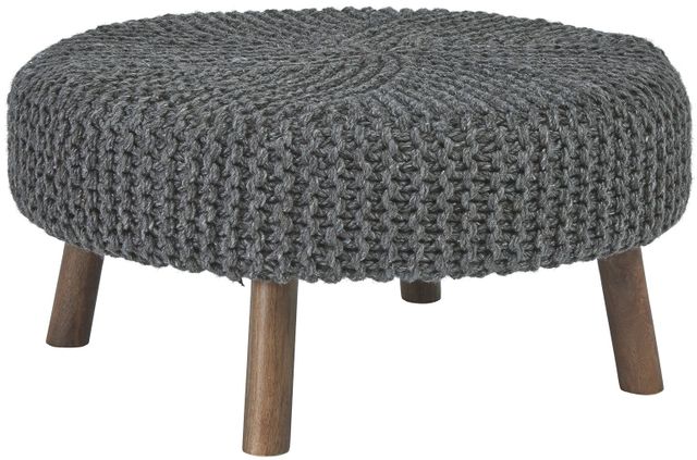 Signature Design by Ashley® Jassmyn Charcoal Oversized Accent Ottoman-0