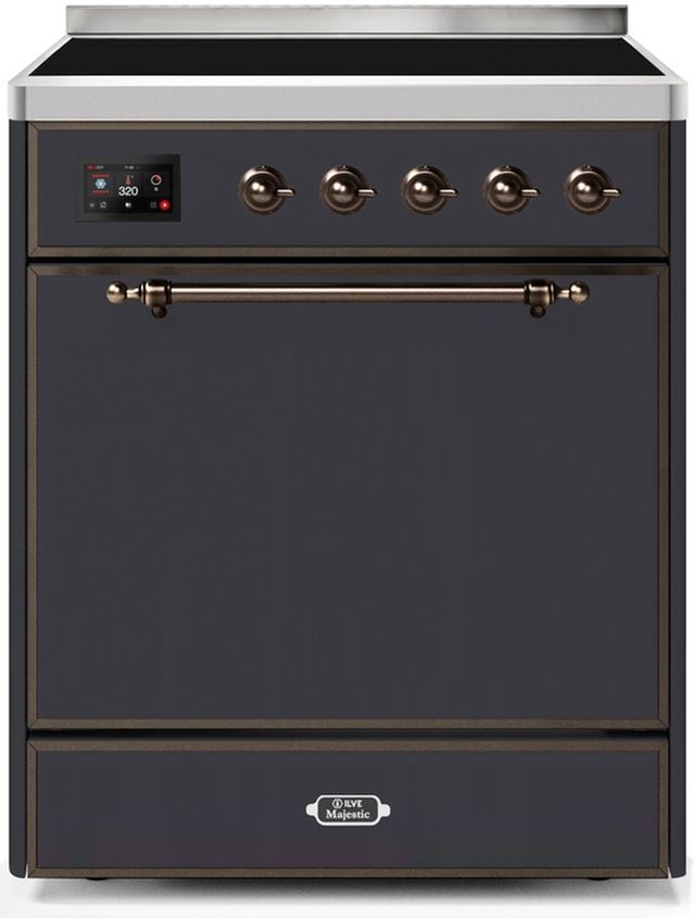 Ilve Majestic Series 30" Stainless Steel Freestanding Electric Range 3