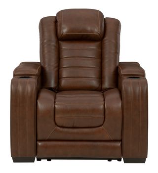 Signature Design by Ashley® Backtrack Chocolate Power Recliner with Adjustable Headrest