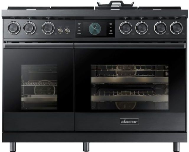 Dacor® Contemporary 48" Pro Dual-Fuel Steam Range-Graphite Stainless Steel