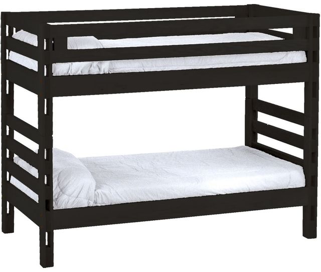 Crate Designs™ Furniture Espresso Twin/Twin Tall Ladder End Bunk Bed