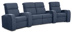 Palliser® Furniture Customizable Flicks 4-Piece Curved Power Reclining Theater Seating