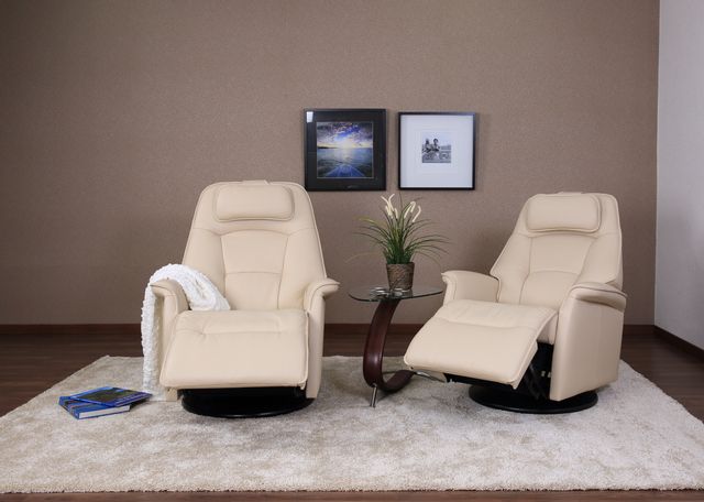 Fjords® Relax Stockholm Latte Small Dual Motion Swivel Recliner 5