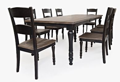 Jofran Inc. Madison County Black Rectangle Extension Table 2