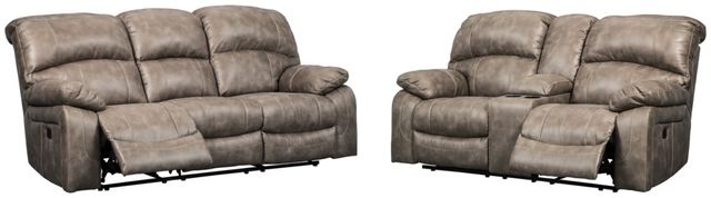 Signature Design by Ashley® Dunwell 2-Piece Driftwood Living Room Set with Power Reclining Sofa