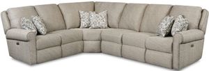 Southern Motion™ Key Note 7-Piece Latte Reclining Sectional with Power Headrest