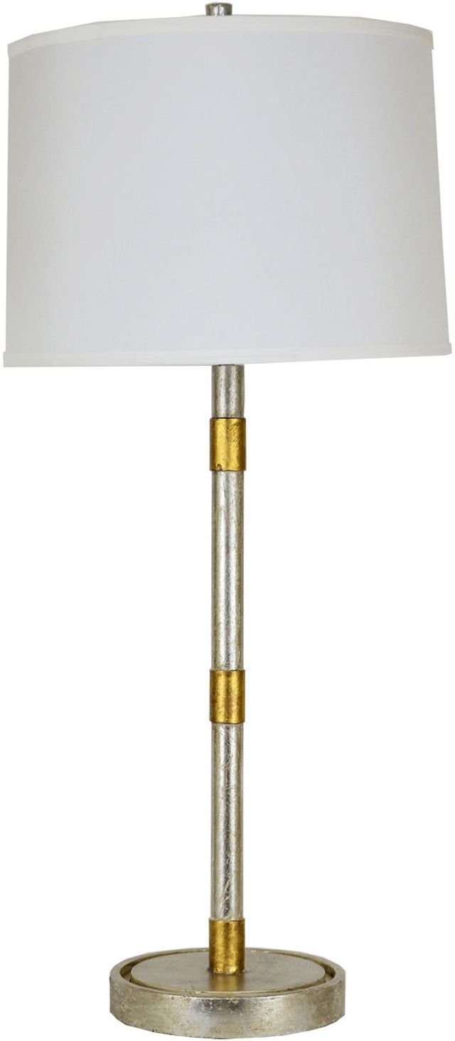 Zeugma Imports® Silver and Gold Table Lamp-1