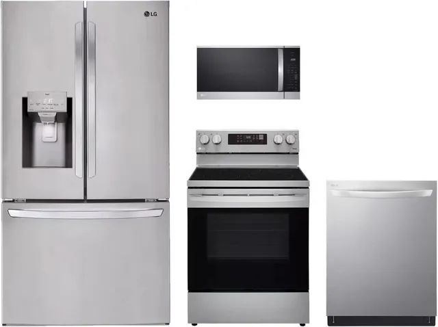 LG 4 Piece Kitchen Package Stainless Steel Bargain Supply   F9c906b4 Ccca 4e34 B45f 3245e49d20d9 