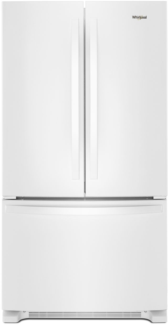 Whirlpool® 22 Cu. Ft. Wide French Door Refrigerator-White-WRF532SMHW