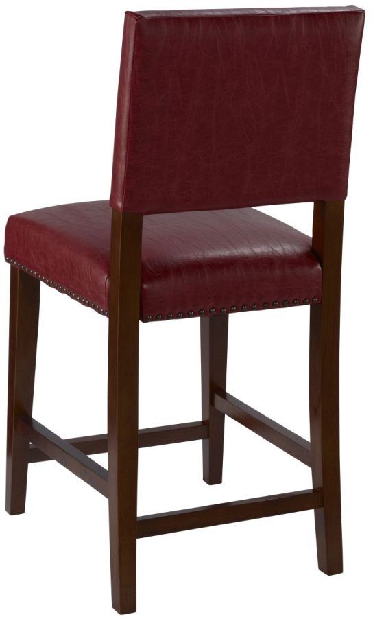 Linon Brook Red Counter Height Stool-1