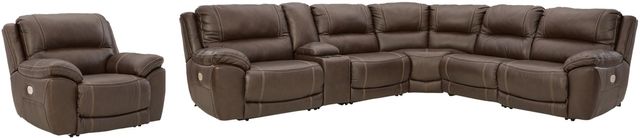 Signature Design by Ashley® Dunleith 7-Piece Chocolate Living Room Set