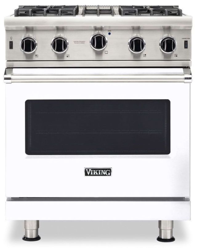Viking® 5 Series 30" White Pro Style Liquid Propane Gas Range