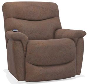 La-Z-Boy® James Sable Power Rocking Recliner with Massage and Heat