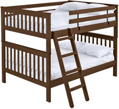 Crate Designs™ Furniture Brindle Full XL/Full XL Tall Mission Bunk Bed
