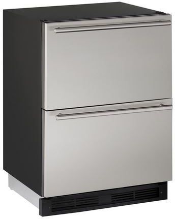 U-Line® 1000 Series 5.4 Cu. Ft. Stainless Steel Refrigerator Drawers-0