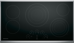 Monogram® 36" Stainless Steel Touch Control Electric Cooktop-ZEU36RSJSS