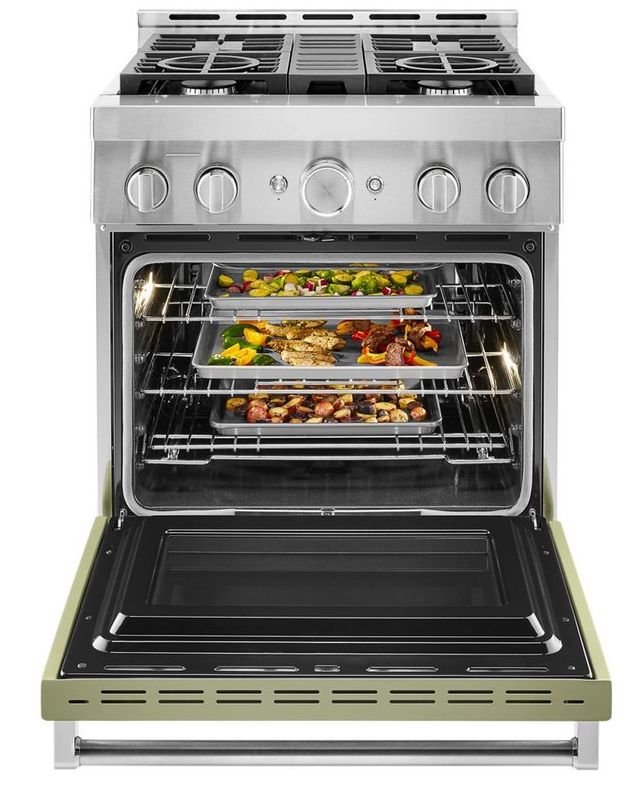 KitchenAid® 30" Stainless Steel Commercial Style Gas Range 3