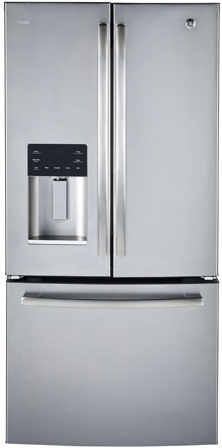Réfrigérateur à congélateur inférieur de 33 po GE Profile™ de 24.8 pi³ - Acier inoxydable résistant aux traces de doigts