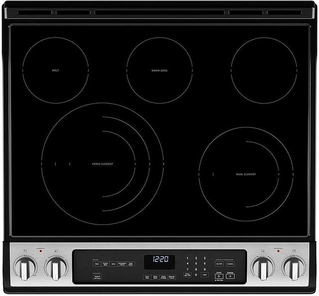 Whirlpool® 30" Fingerprint Resistant Stainless Steel Slide-In Electric Range with 7-in-1 Air Fry Oven 6