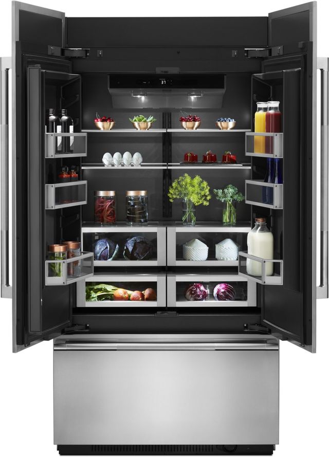 Jennair® 42 In 242 Cu Ft Panel Ready Built In Counter Depth French Door Refrigerator Percy 