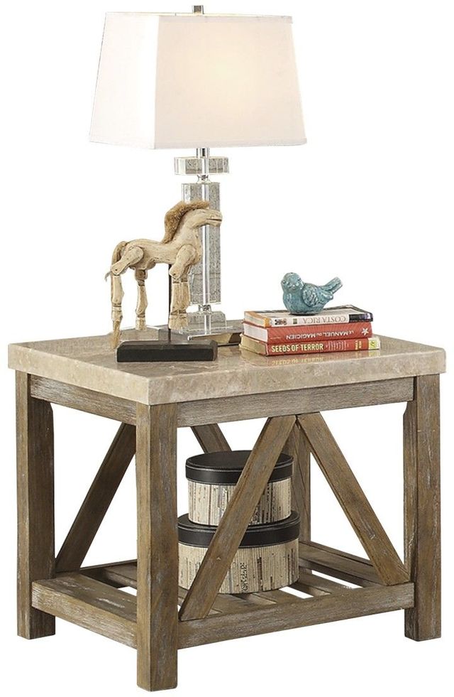 Homelegance® Ridley Weathered Natural End Table