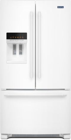 Maytag® 24.7 Cu. Ft. White French Door Refrigerator-MFI2570FEW